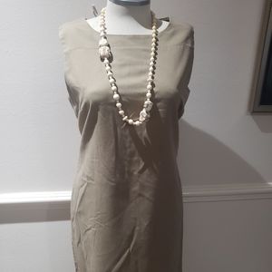 Karen Scott khaki dress 12